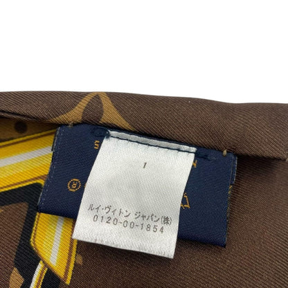 Louis Vuitton Bandeau Scarf Monogram Silk Brown — view 5