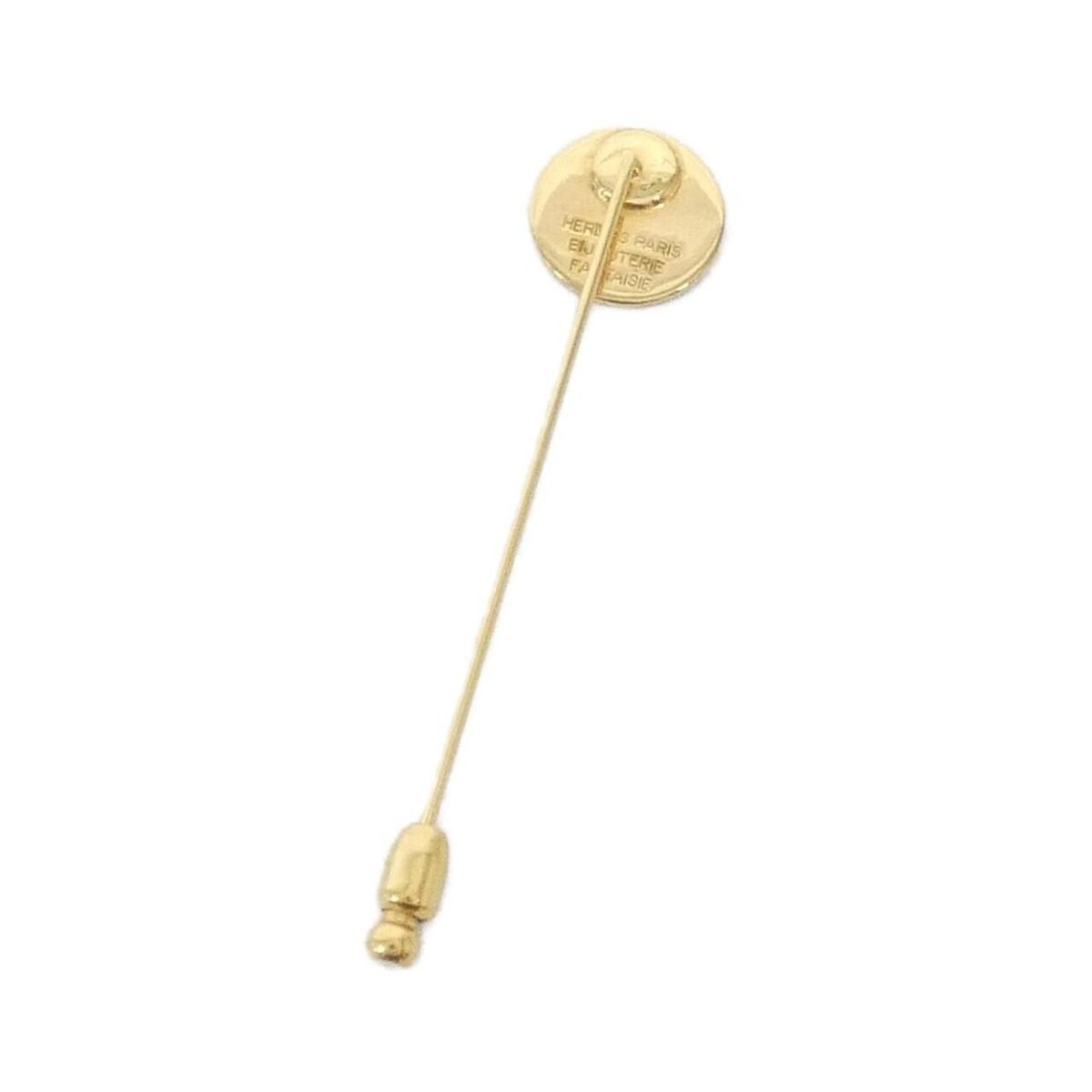Hermes Pin Brooch Gold — view 2