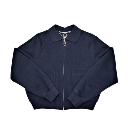 Hermes Reversible Zip Up Blouson Jacket Chaine D'ancre 36 Black