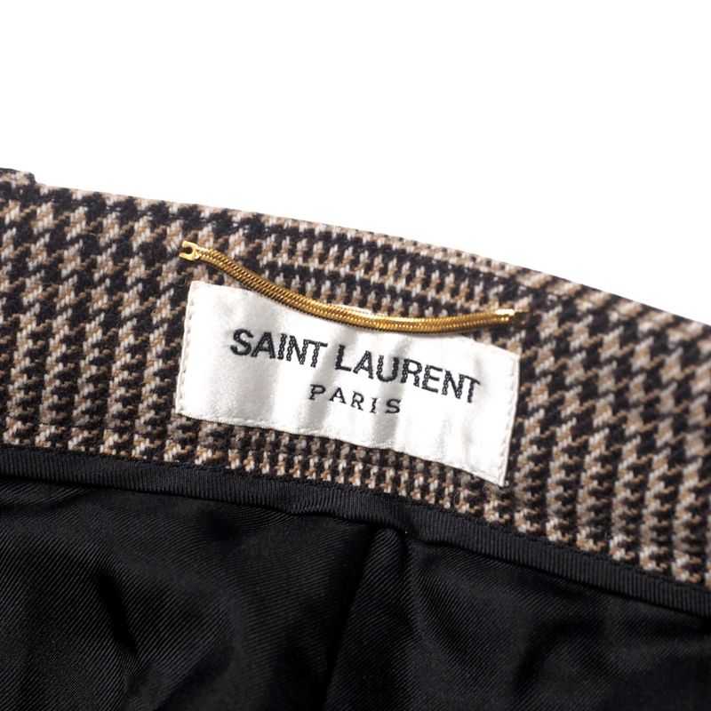 Saint Laurent Paris Pants Size 34 Glen Check Slacks Made In Italy 20250501