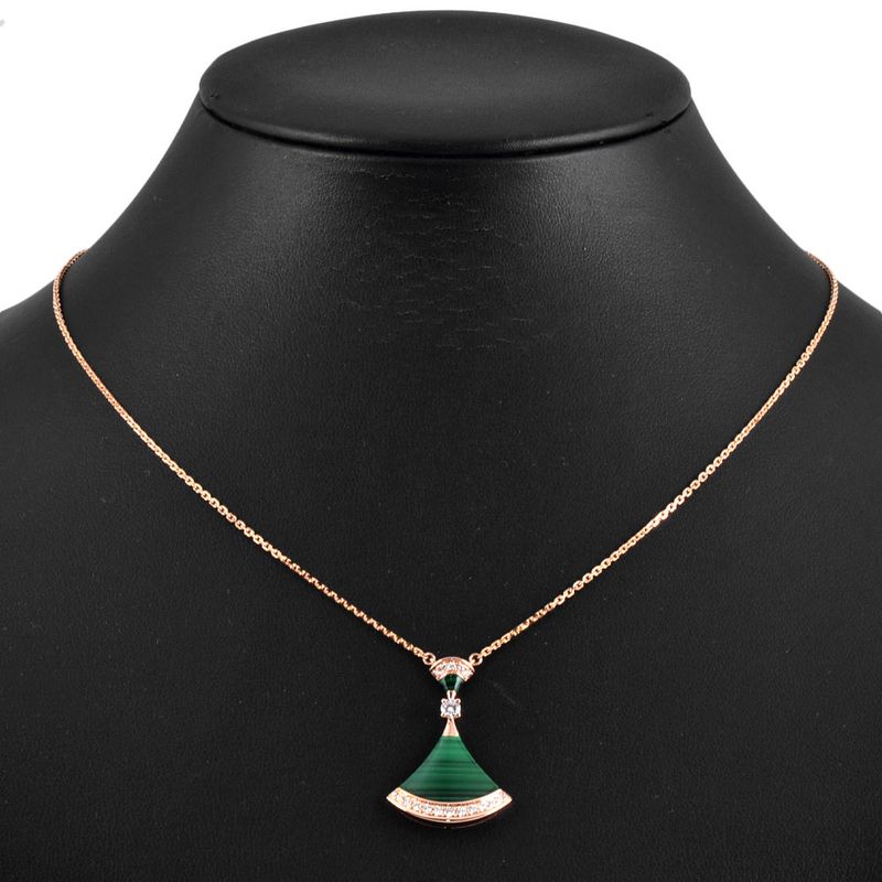 Bulgari Bvlgari DIVA Dream Necklace With Diamonds 351143 18K Pink Gold 73g