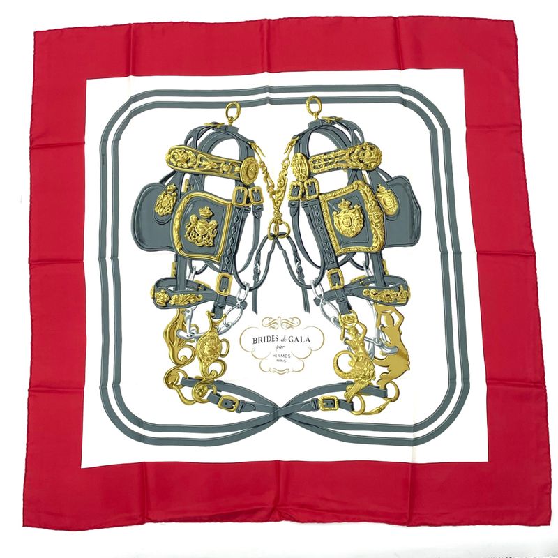 Hermes Scarf Brides DE GALA Brides And Galas Red