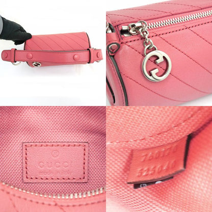 Gucci Blondie Mini Shoulder Bag 760170 One Shoulder - Pink Leather