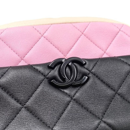 Chanel Shoulder Bag Chain Camera Bag As3883 Matelasse Coco Mark Black Pink