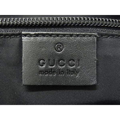 Gucci Shoulder Bag Sherry Line Messenger Black Techno Canvas Leather — view 6