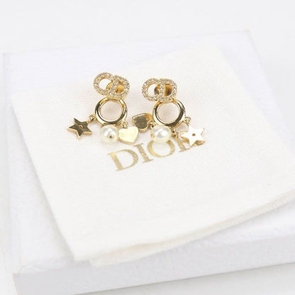 Dior Earrings Metal Gold