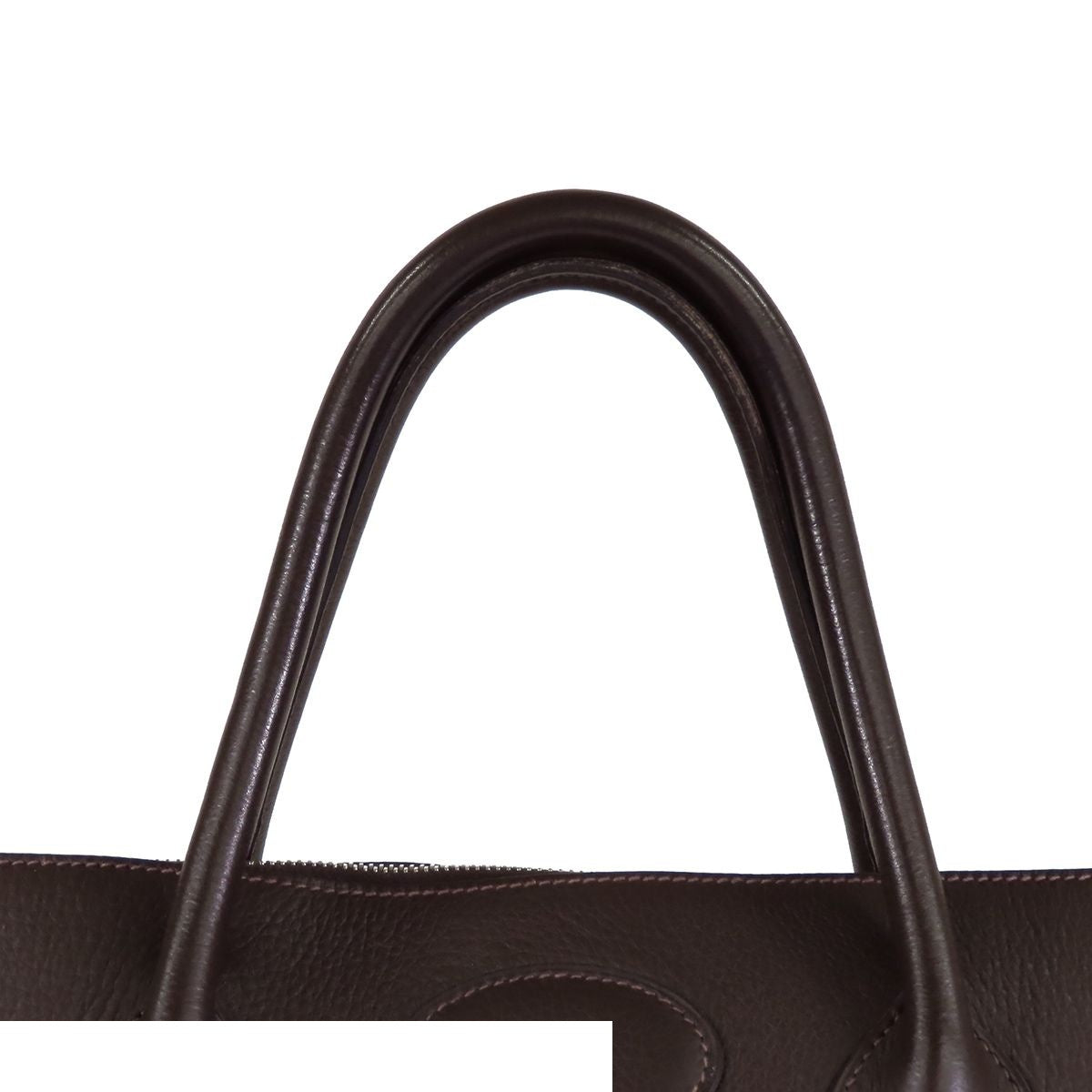 Hermes Bolide 45 Ebene Silver Taurillon Boston Bag — view 4