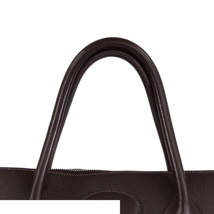 Hermes Bolide 45 Ebene Silver Taurillon Boston Bag — view 4