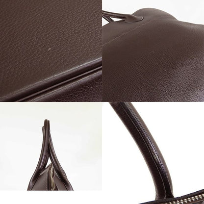Hermes Bolide 45 Ebene Silver Taurillon Boston Bag — view 7