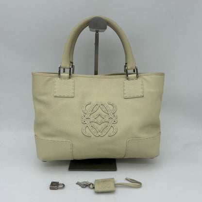 Loewe Amazona Justa Anagram Leather Handbag 311.54.028