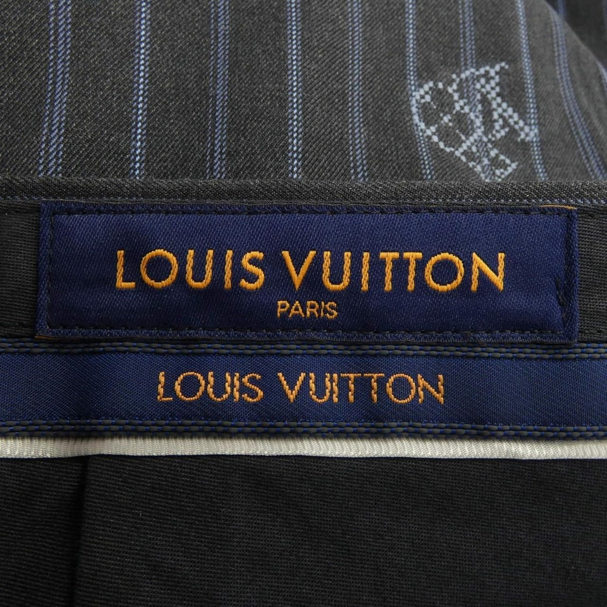 Louis Vuitton Cigarette Pants Gray 36 Stripe — view 4