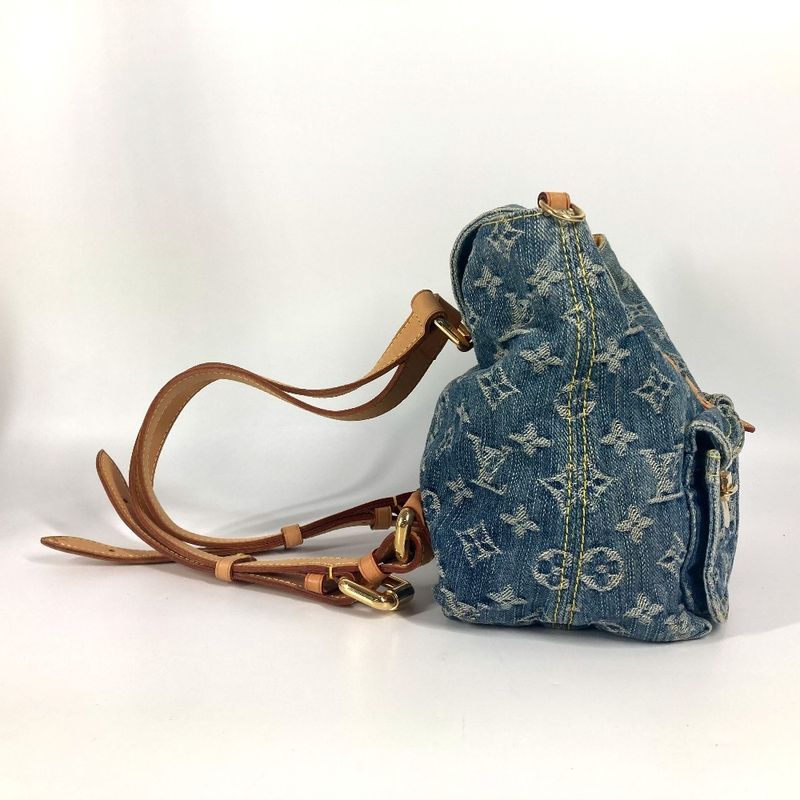 Louis Vuitton Backpack Sac Ado PM M95057 Monogram Denim Canvas Blue