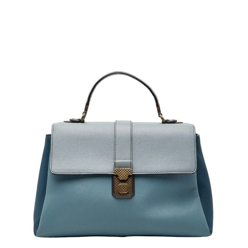 Bottega Veneta Piazza Blue Leather Handbag
