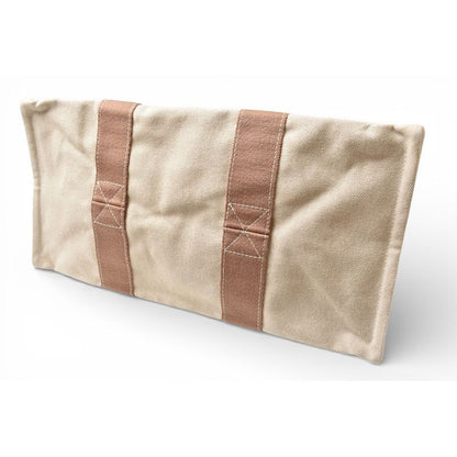 Hermes Tote Bora Cabas Doplage GM Palladium Canvas Beige — view 8