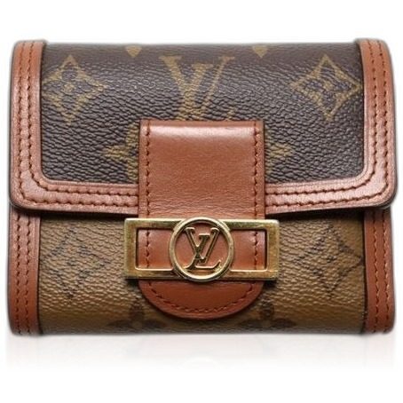 Louis Vuitton Monogram Reverse Portefeuille Dauphine Compact Leather Trifold