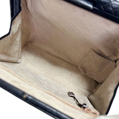 Bottega Veneta One Shoulder Bag Intrecciato Leather Black Gusset Soho Hobo