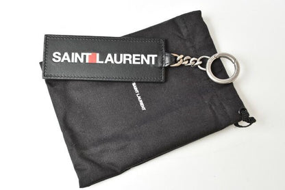Saint Laurent Key Ring Key Holder YSL Saint Laurent Logo Black 469317