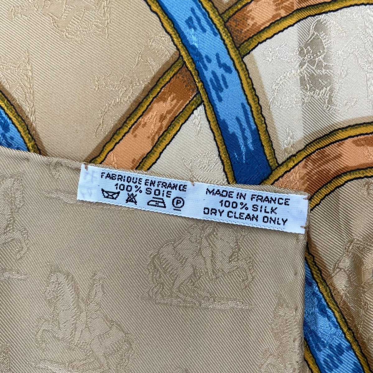 Hermes Scarf Silk Carre 90 L'instrvction du Roy Imperial Studies Beige — view 11
