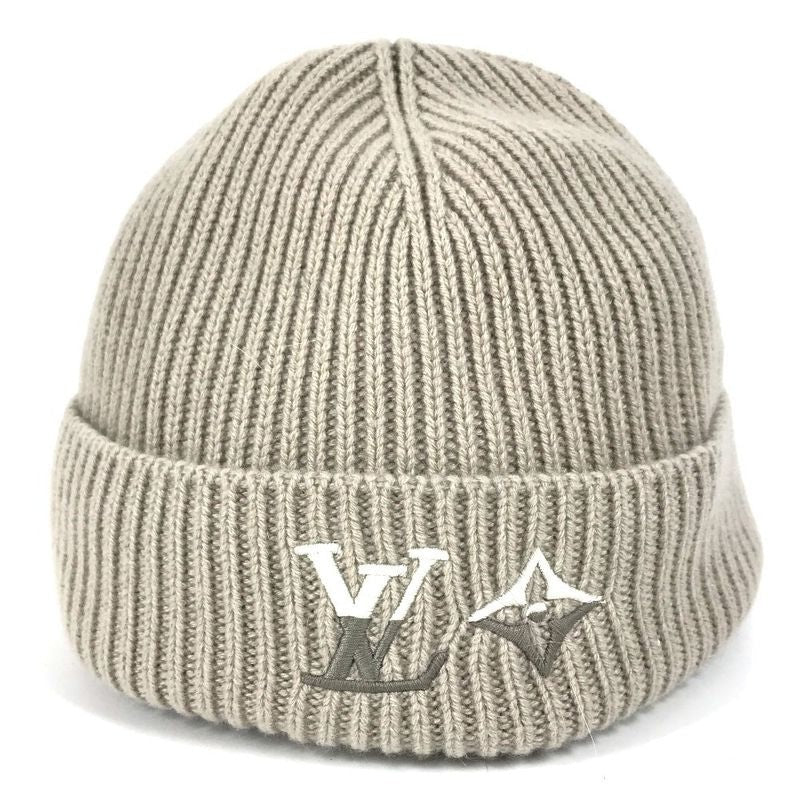 Louis Vuitton Knit Hat Beanie Dual Cashmere Grey Gray