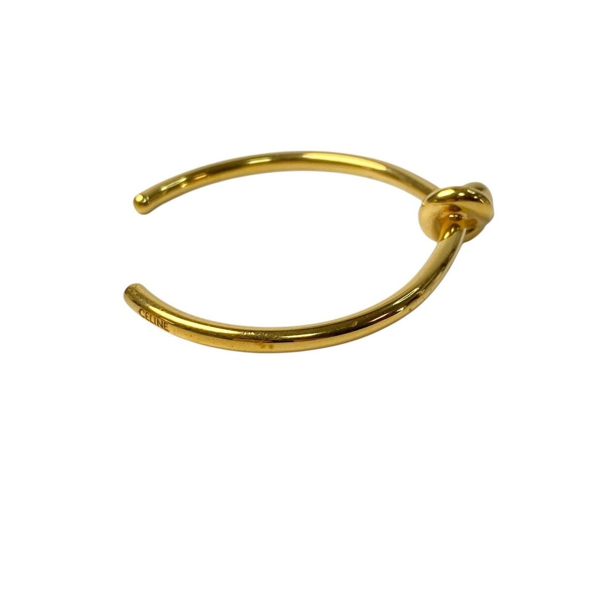 Celine Knot Extra Thin Bracelet Gold Finish Brass — view 4