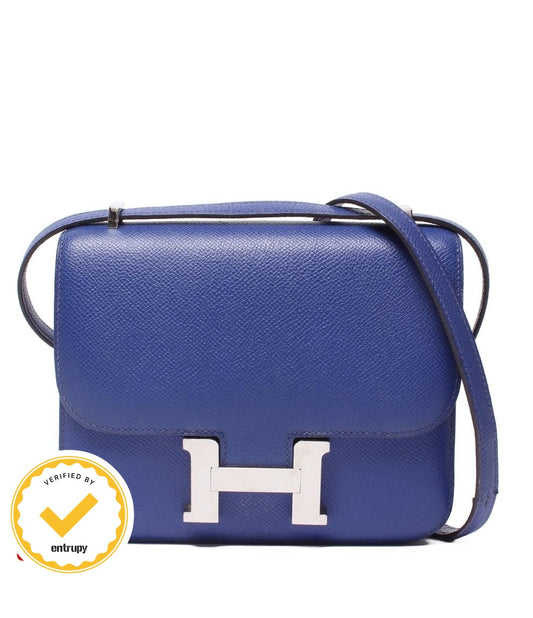 Hermes Shoulder Bag Crossbody Silver Constance 3
