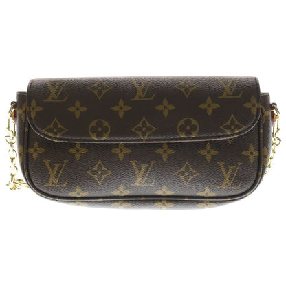 Louis Vuitton Monogram Wallet on Chain Ivy Mini Shoulder Bag Brown Leather Gold