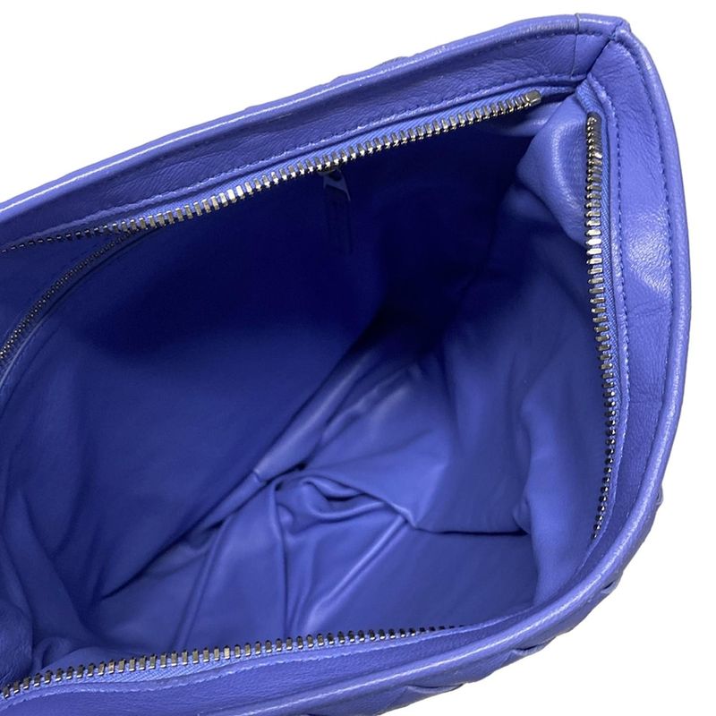 Bottega Veneta Handbag The Twist/maxi Intrecciato Blue Leather