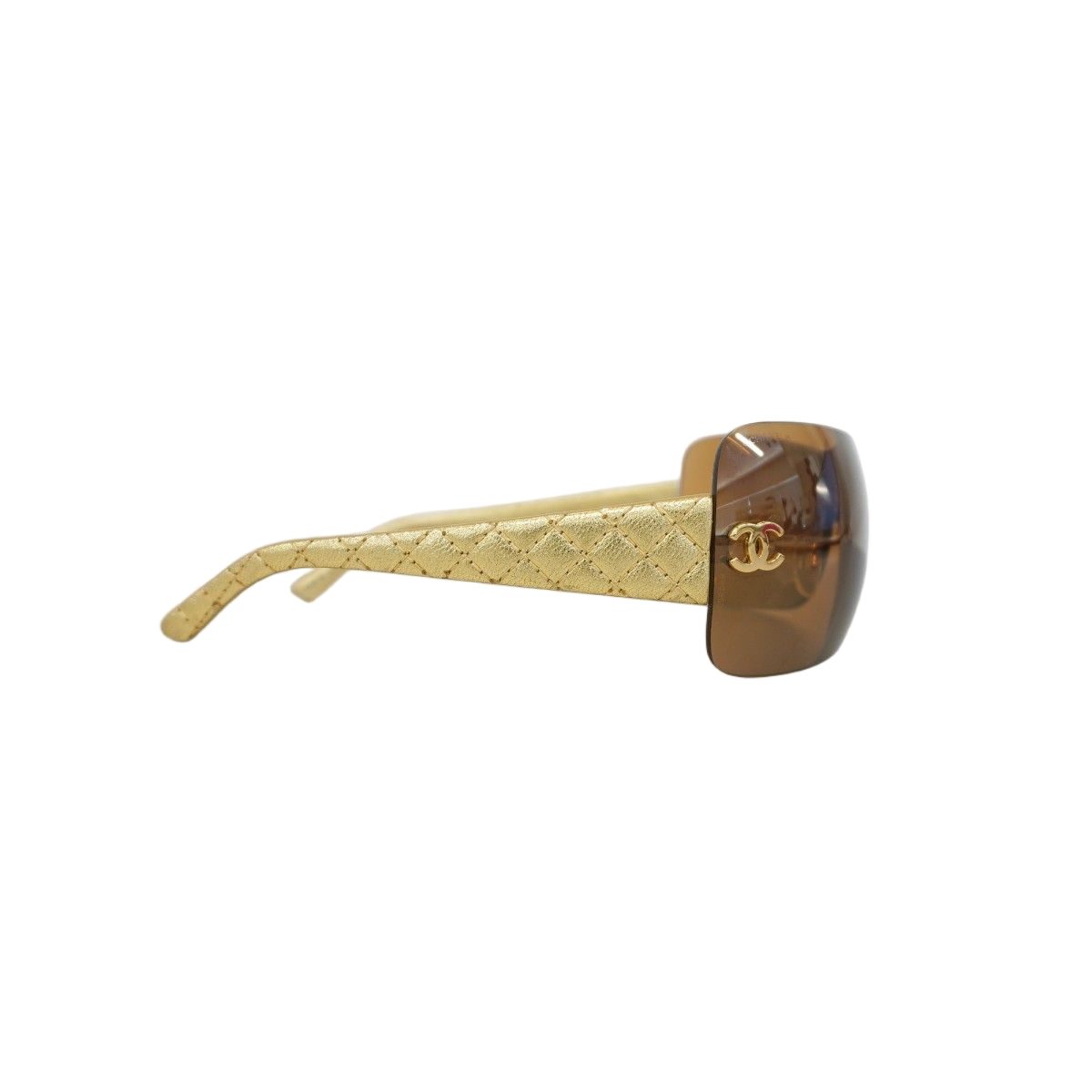 Chanel Sunglasses Brown Gold Eyewear — view 2