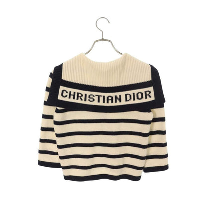 Dior Mariner D-stripes Marine Knit Cardigan 34 White Navy — view 2