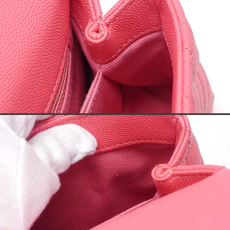 Chanel Top Handle Mini Flap Bag Caviar Skin Pink