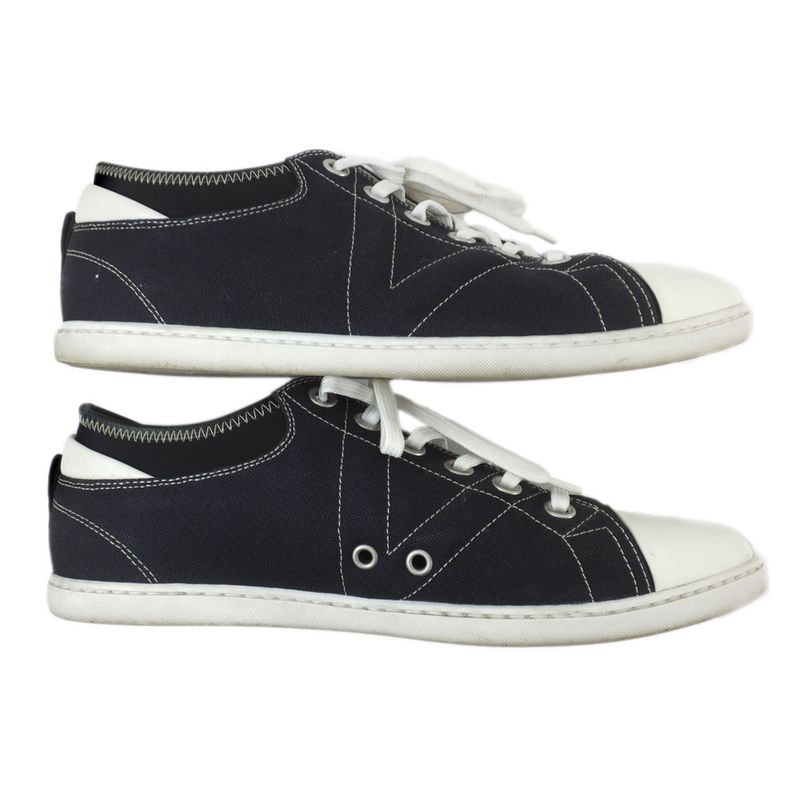 Louis Vuitton Low Cut Sneakers - Navy - Size 7 26.0cm (10.24in) White