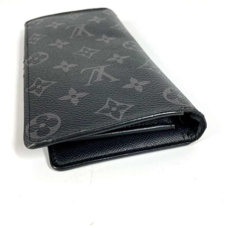 Louis Vuitton Long Wallet Portefeuille Blazer M61697 Monogram Eclipse Canvas