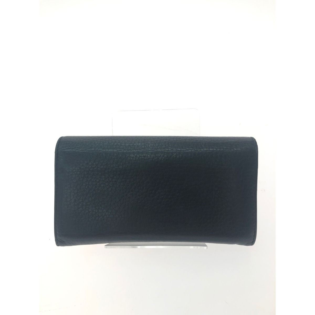 Gucci Women's Long Wallet GG Marmont Flap 400586 Black