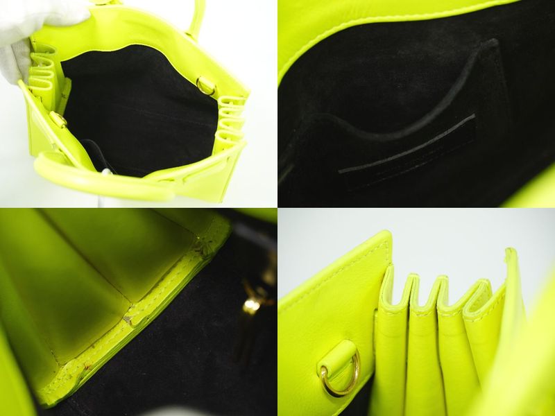 Authentic Saint Laurent Baby Sac De Jour 2WAY Shoulder Bag Handbag Pochette