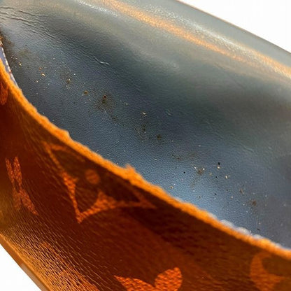 Louis Vuitton Monogram Portefeuille Zoë M63881 Blue Jean Trifold Wallet For