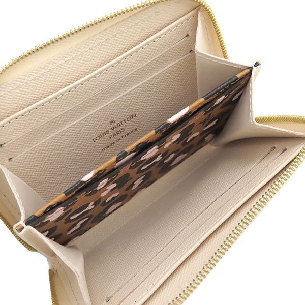 Louis Vuitton Coin Case Zippy Coin Purse Monogram Canvas Cream Gold Hardware