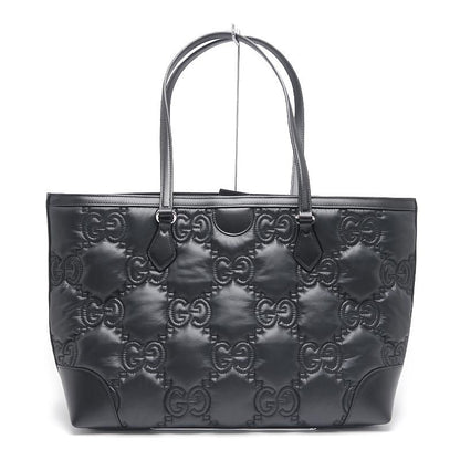 Gucci Ggmatelasse Medium Tote Bag 631685 Black Nylon A4 Size