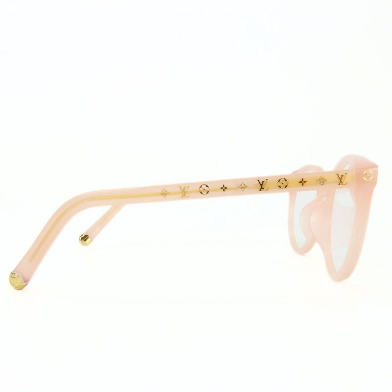 Louis Vuitton Sunglasses Z2003e Monogram Plastic Milky Pink Silver Hardware