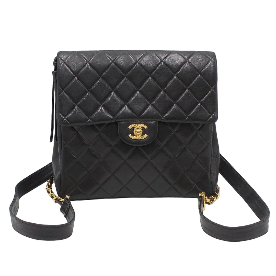 Chanel Quilted Leather Backpack
