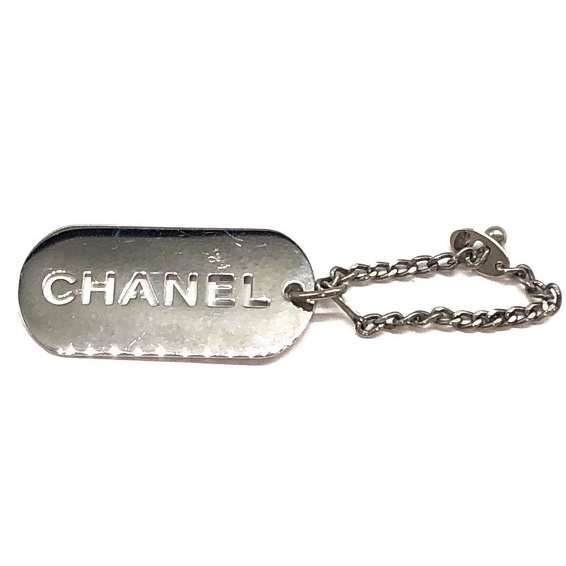 Chanel Bag Charm Silver Color Used 005985
