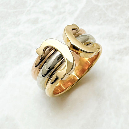 Cartier 2C Three Color Wide Ring 52 — view 4