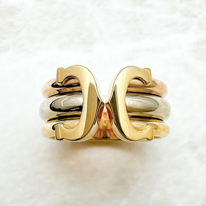Cartier 2C Three Color Wide Ring 52 — view 5