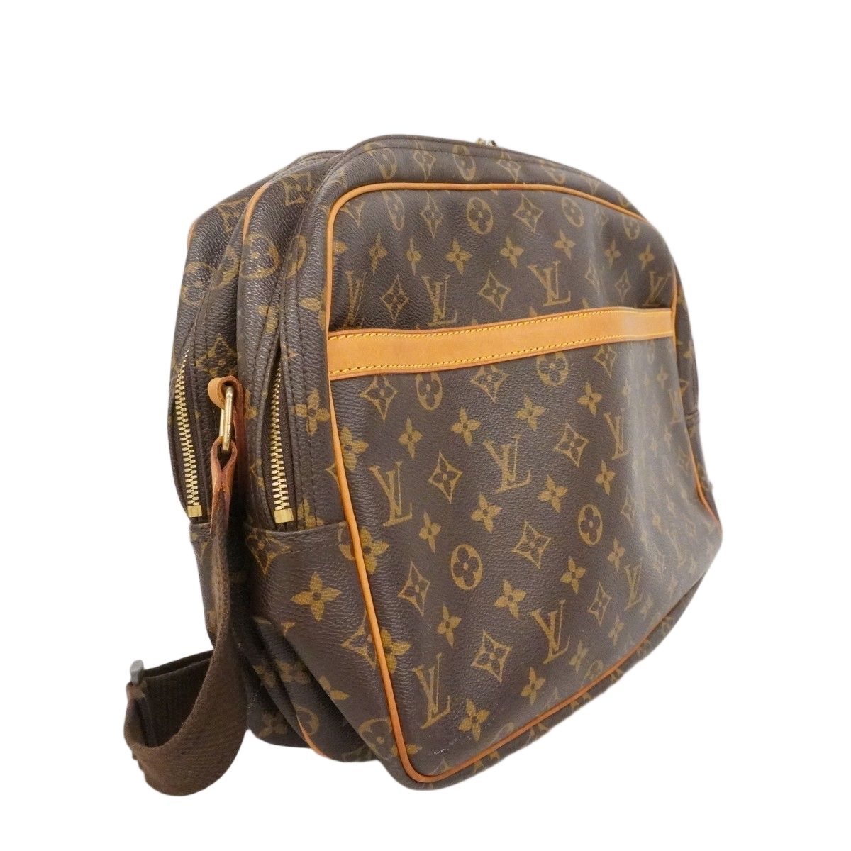 Louis Vuitton Shoulder Bag Monogram Reporter GM Brown — view 2