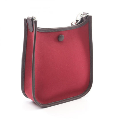 Hermes Shoulder Bag Neo Evelyne Tpm Ruby Blue the Leather Canvas — view 2