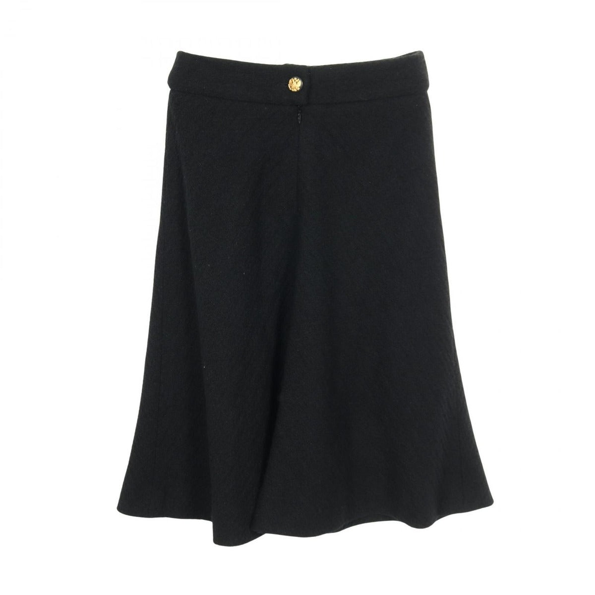 Chanel Skirt CC Logo Button Wool