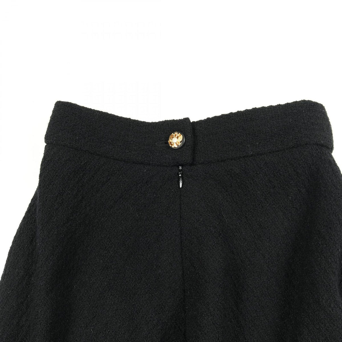 Chanel Skirt CC Logo Button Wool — view 5