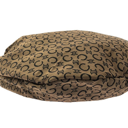 Celine - Macadam Pattern Circle Handle Canvas Handbag - Brown - Women