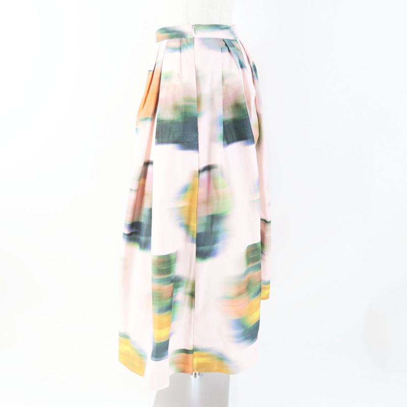 dries VAN Noten Dries Van Noten 22SS Marble Print Flared Long Skirt Pink Multi