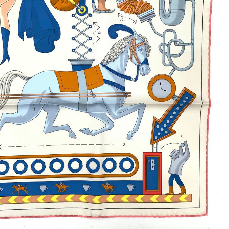 Hermes Scarf Carre 90 TEA FOR TWO TEA FOR TWO Silk Spring-summer 2023 Yellow X