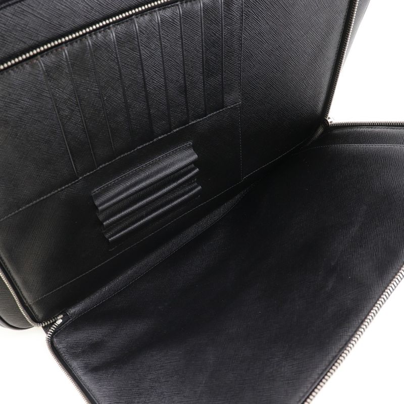 Prada Messenger Bag Saffiano NERO Black Men's Shoulder Bag